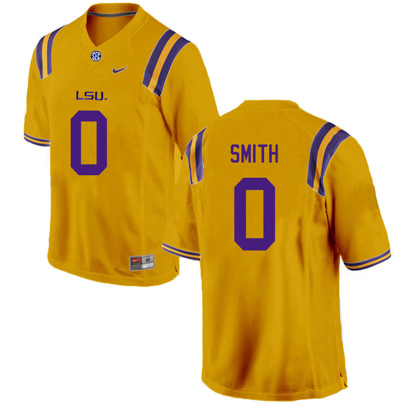 LSU Tigers Maason Smith #0 Gold Men's Stitched Authentic NCAA 2021 College Nike Football Jersey EOS2575PV